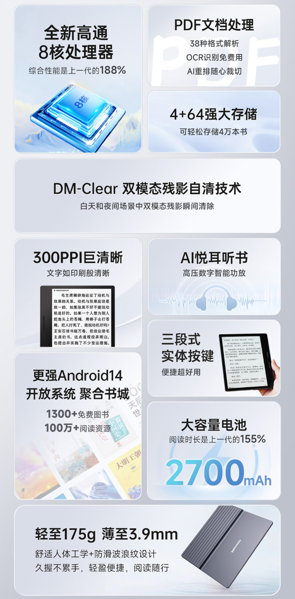 汉王Clear7 Turbo智能阅读器评测:高性能与便携性的完美结合?